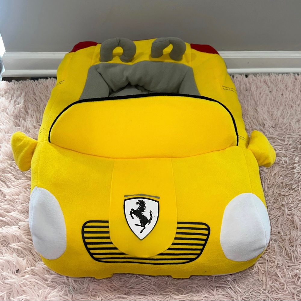 Dog bed yellow small to medium Yellow Car Shaped convertible